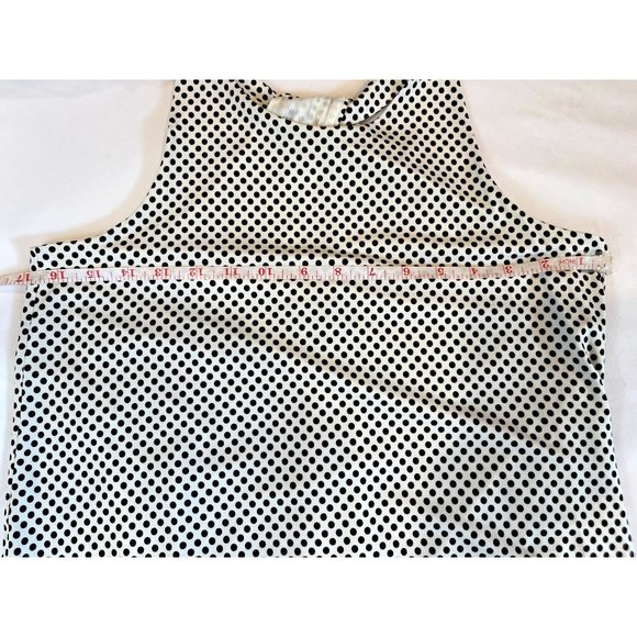 CeCe Women Shift Mini Dress Back Twisted Loop Polka Dot Black White Size X Small - Picture 4 of 7